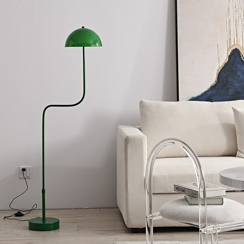 Floor Lamp Organic Inspiration Quality Craftsmanship Green White Tricolor Light