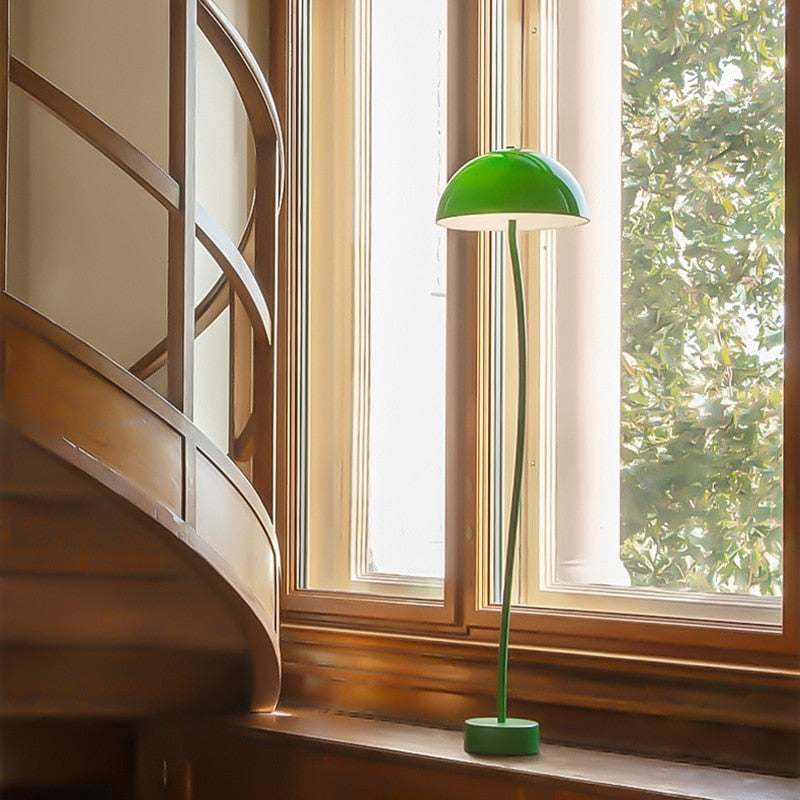 Floor Lamp Organic Inspiration Quality Craftsmanship Green White Tricolor Light