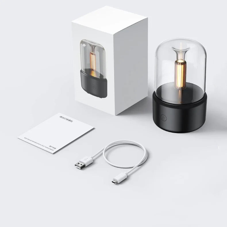 LED Aromatherapy Diffuser with Candle Light Effect