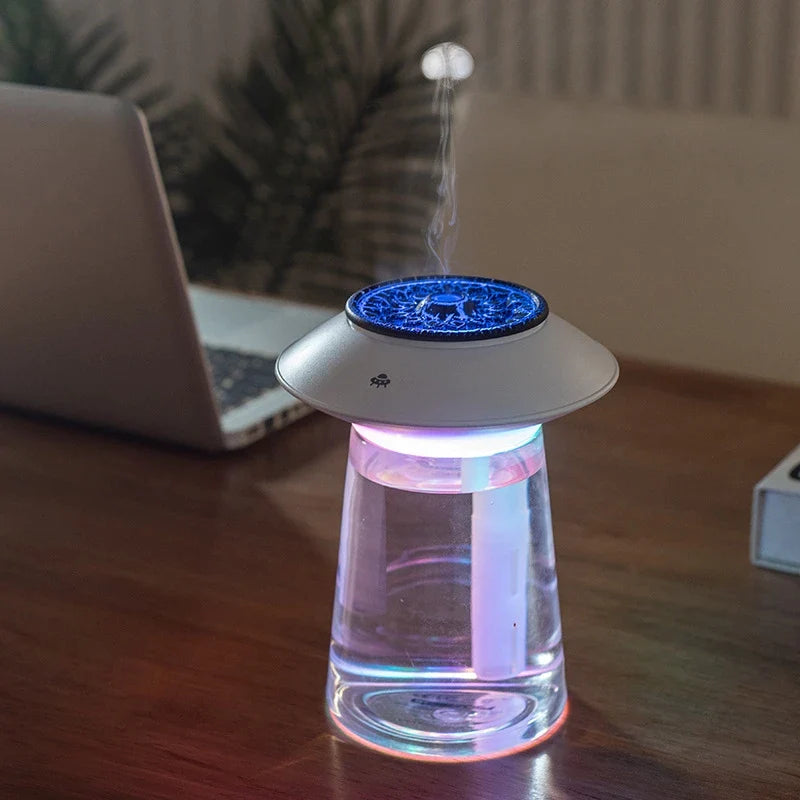 760ml USB Rechargeable Ultrasonic Mist Maker for Interior_Lamp