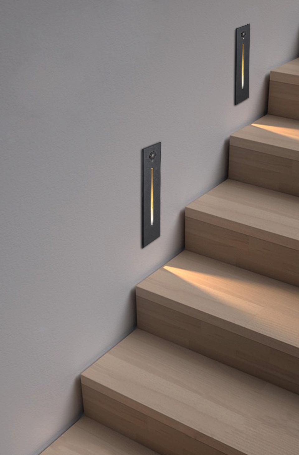 Ambient Glow Wall Light - Modern Stylish Spaces - Black White Light Grey - Indoor Outdoor - Waterproof - Aluminum - IP65