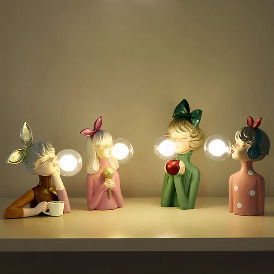 Artisan Sisters Handcrafted Wooden Table Lamp