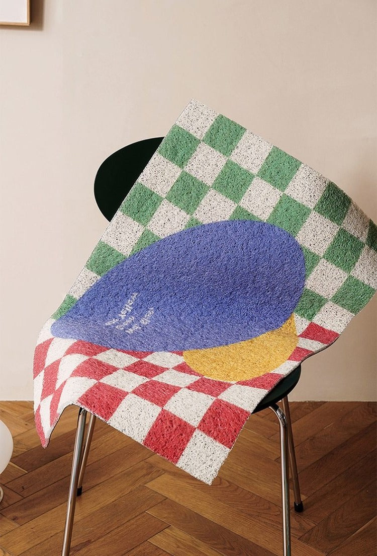Back to the Future Inspired Geometric Entrance Doormat
