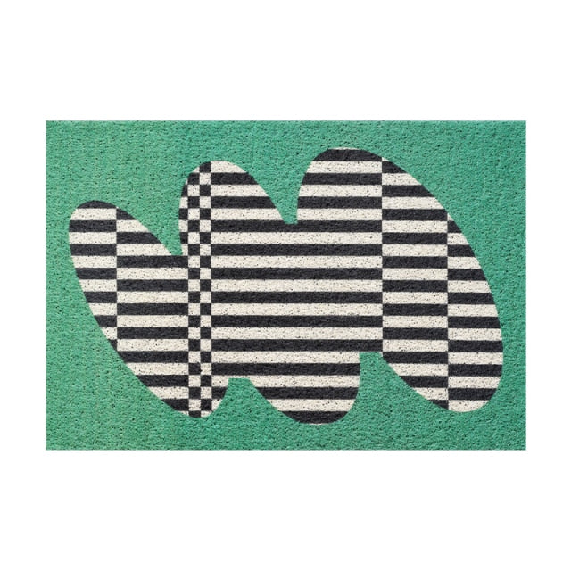 Back to the Future Inspired Geometric Entrance Doormat