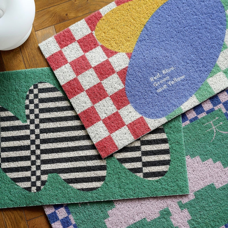Back to the Future Inspired Geometric Entrance Doormat