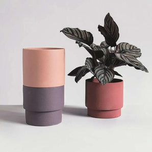 Bright Porcelain Stackable Flowerpot Planters