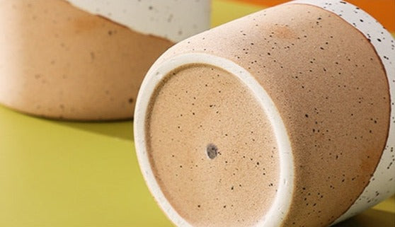 Ceramic Flowerpot in Linen - Small, Medium, Large