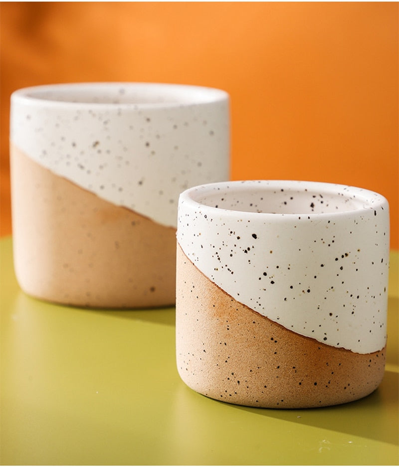 Ceramic Flowerpot in Linen - Small, Medium, Large