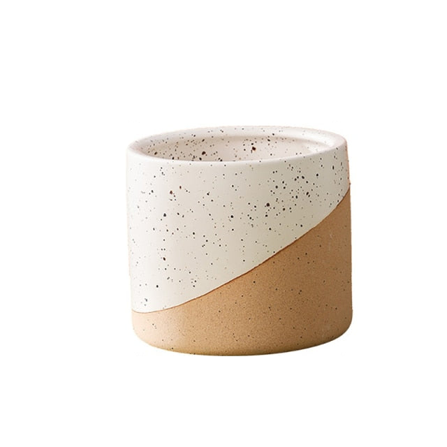 Ceramic Flowerpot in Linen - Small, Medium, Large