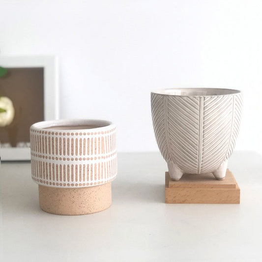 Ceramic Island Holiday Plant Pots