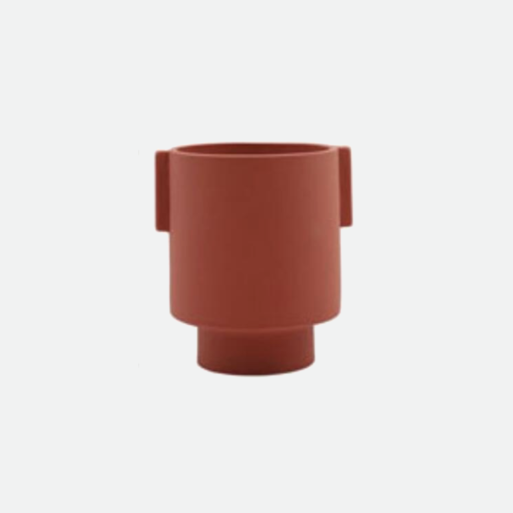 Ceramic Vase Scandinavian Design Earthy Tones Hand Molded - Small/Large