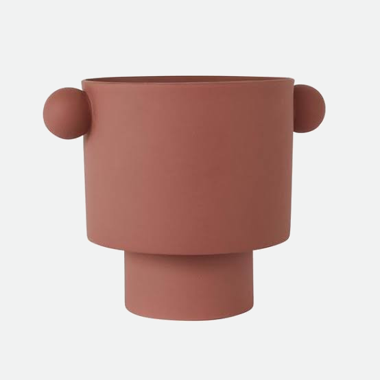 Ceramic Vase Scandinavian Design Earthy Tones Hand Molded - Small/Large