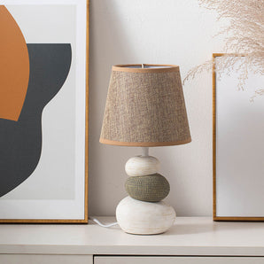 Contemporary Fabric Lampshade for Desk or Nightstand