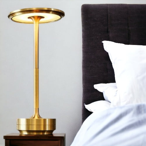 Contemporary LED Desk Light - Wireless Ambiencelight - Rechargeable - Touch Control - Energy-saving