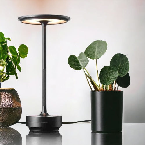 Contemporary LED Desk Light - Wireless Ambiencelight - Rechargeable - Touch Control - Energy-saving