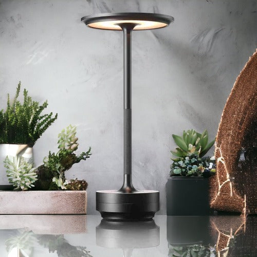 Contemporary LED Desk Light - Wireless Ambiencelight - Rechargeable - Touch Control - Energy-saving