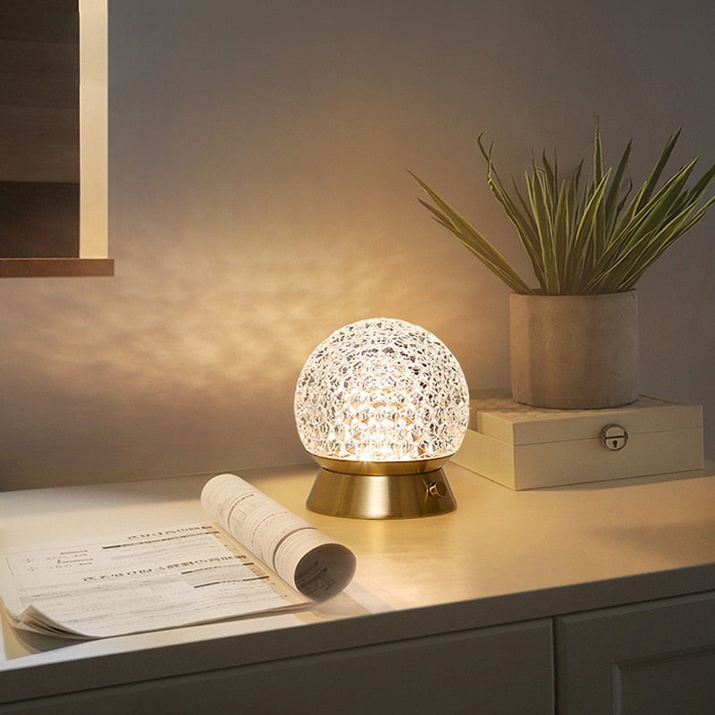 Cordless Rechargeable Table Lamp LED Dimmable Light - Modern Design