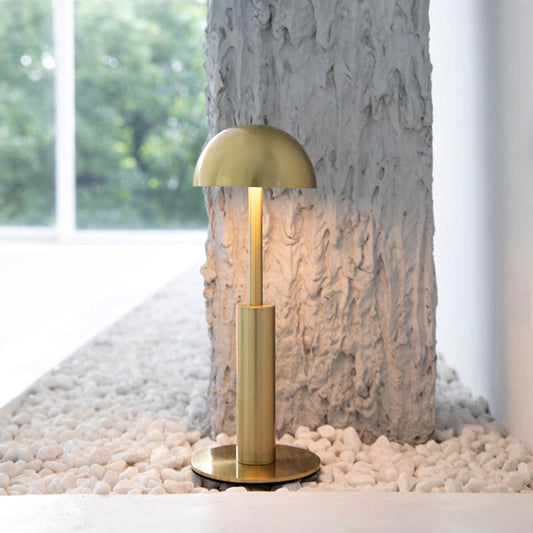 Cordless Rechargeable Table Lamp with Unique Sculptural Design