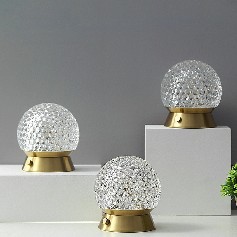 Cordless Rechargeable Table Lamp LED Dimmable Light - Modern Design