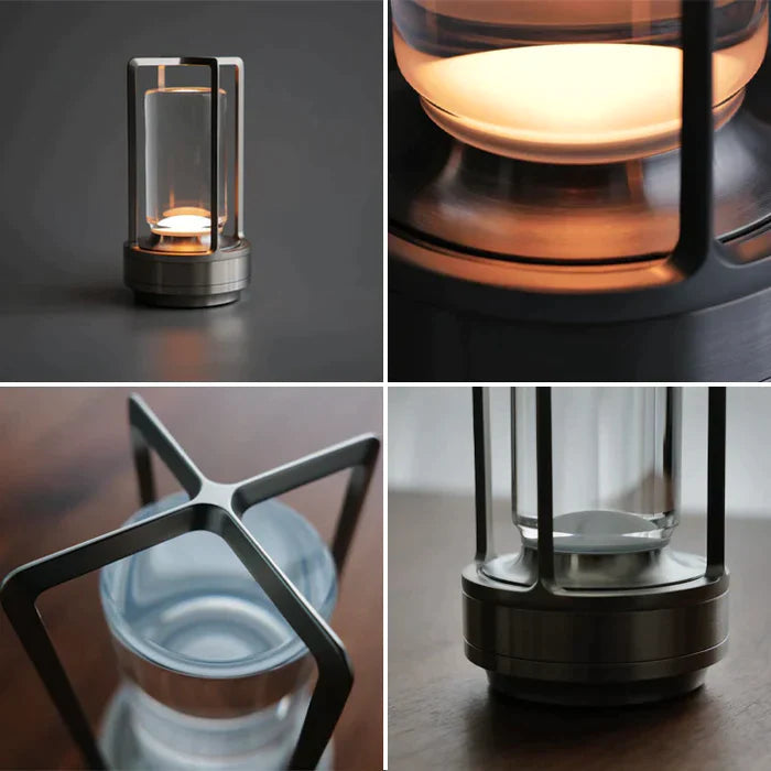 Crystal Lantern Table Lamp with Touch Sensor - Wireless LED Light
