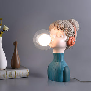 Desk Lamp Resin Series Chic Minimalist Design Orange Green