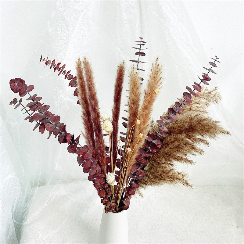 Dried Pampas Grass Flowers Set - 30-Piece Interior Decoration Kit