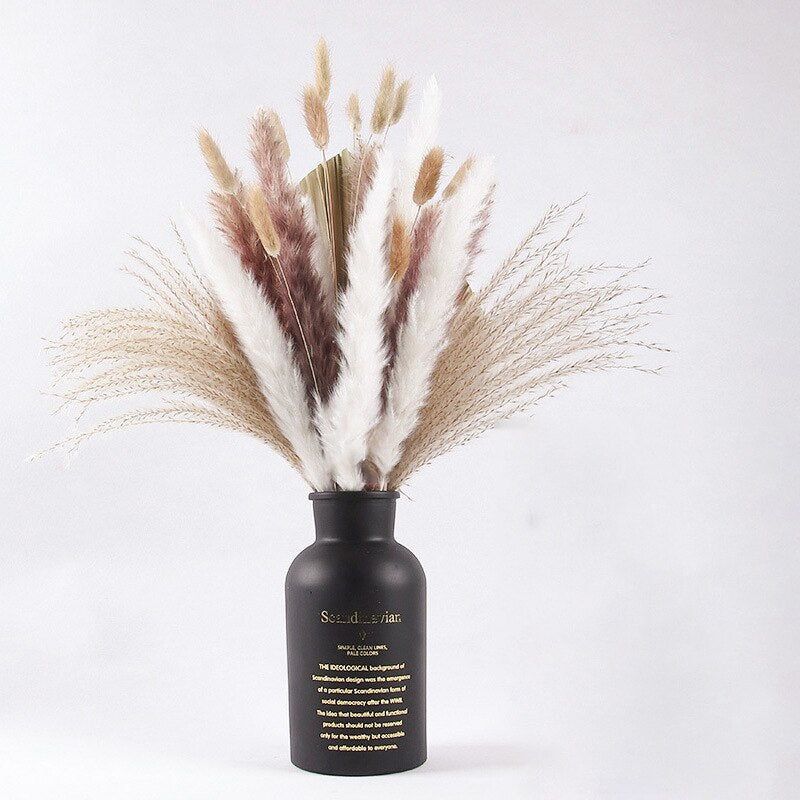 Dried Pampas Grass Flowers Set - 30-Piece Interior Decoration Kit