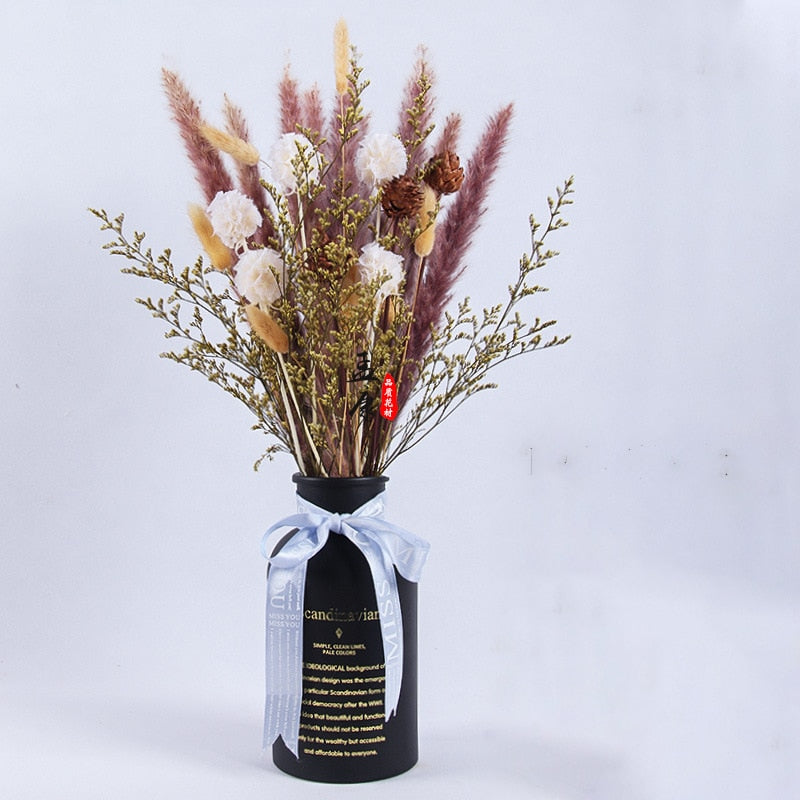 Dried Pampas Grass Flowers Set - 30-Piece Interior Decoration Kit