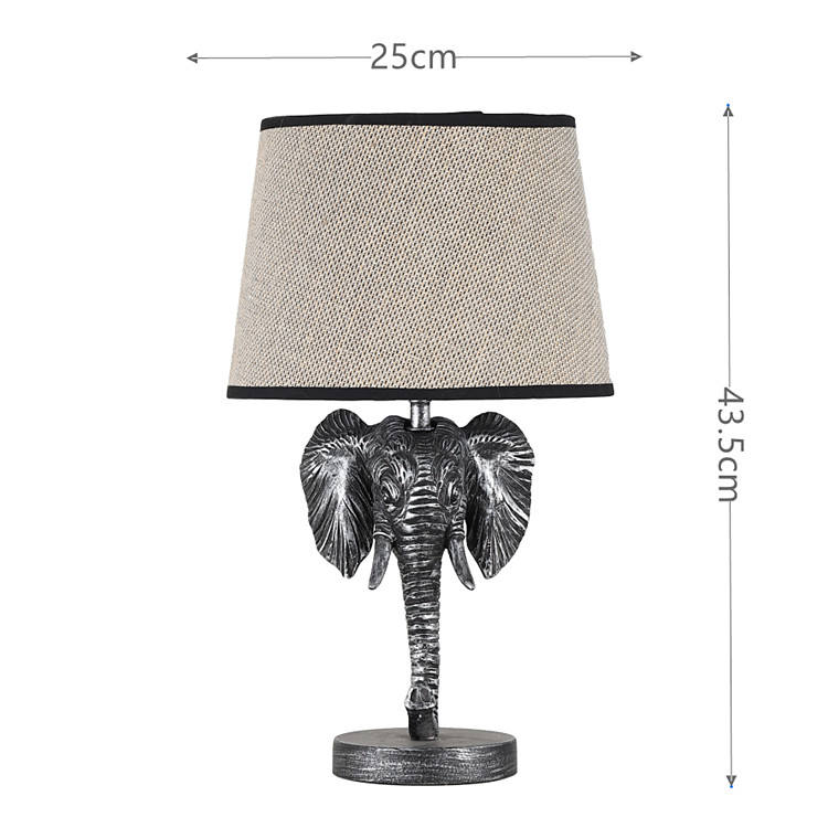 Elephant Design Lamp with Rechargeable Battery