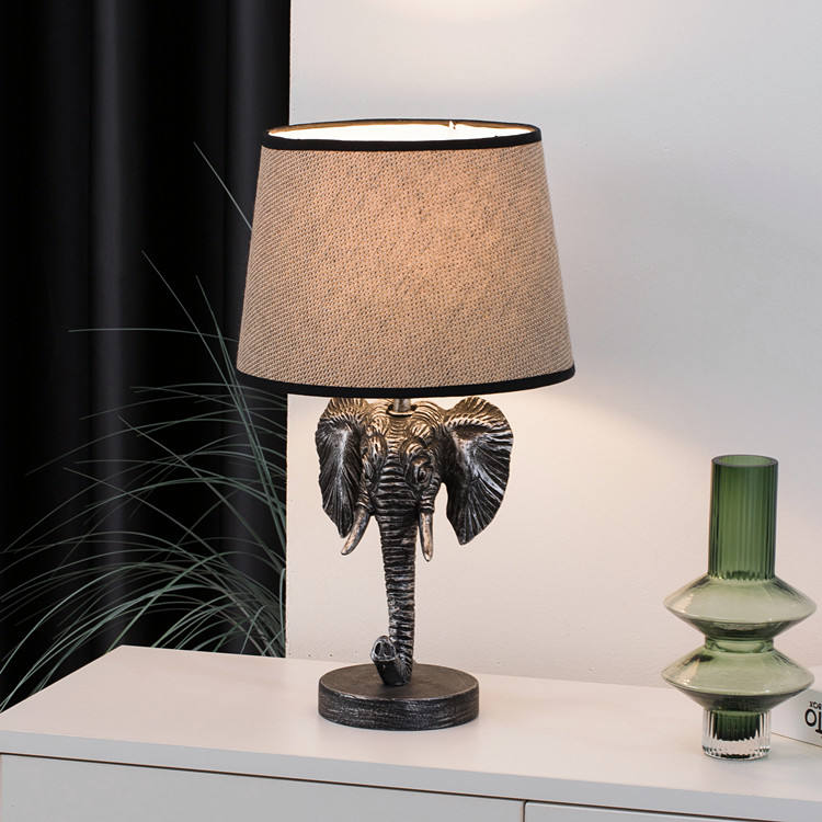 Elephant Design Lamp with Rechargeable Battery