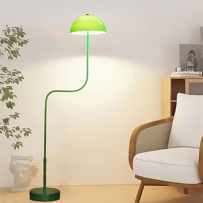 Floor Lamp Organic Inspiration Quality Craftsmanship Green White Tricolor Light