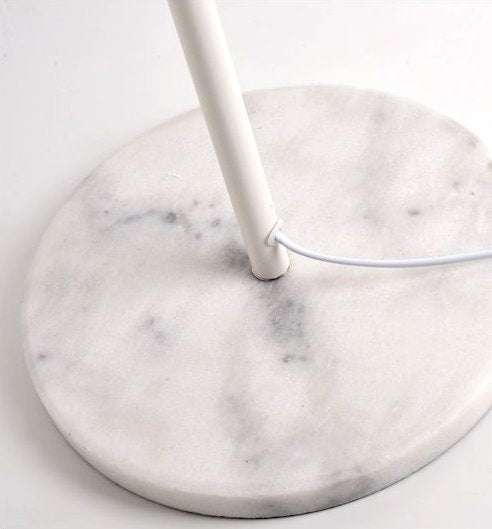 Floor Lamp with Marble Base and Versatile Lighting