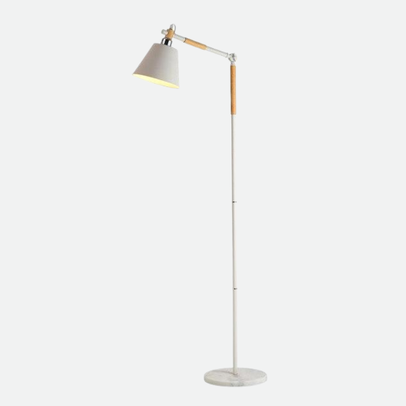 Floor Lamp with Marble Base and Versatile Lighting
