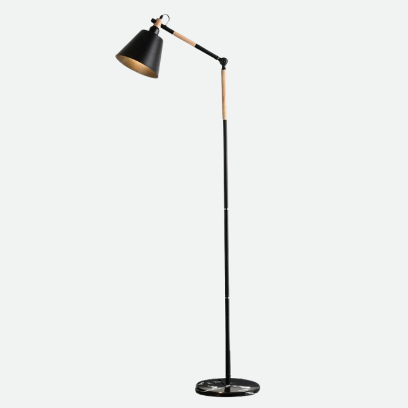 Floor Lamp with Marble Base and Versatile Lighting