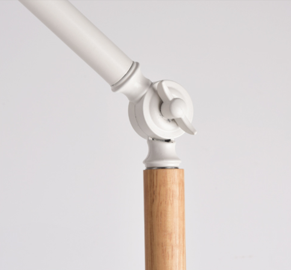 Floor Lamp with Marble Base and Versatile Lighting