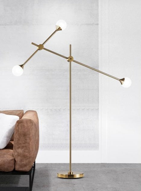 Floor Lamp with Rotative Adjustment and Plug-in Installation