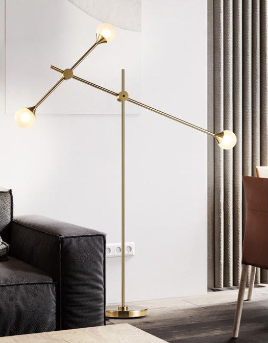 Floor Lamp with Rotative Adjustment and Plug-in Installation