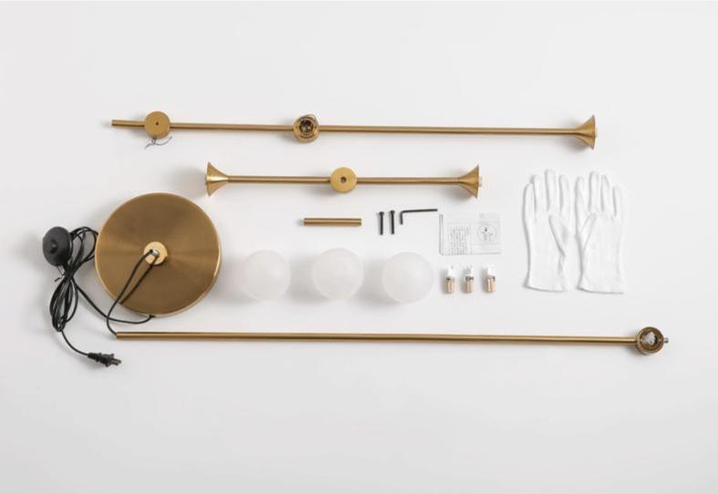 Floor Lamp with Rotative Adjustment and Plug-in Installation