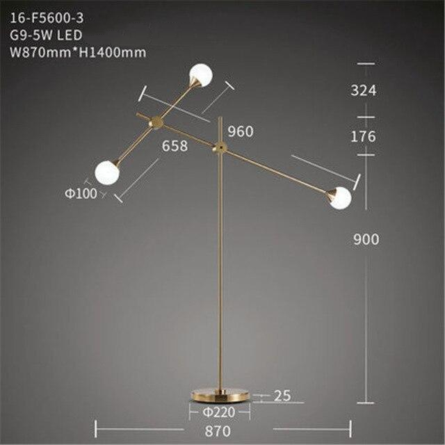 Floor Lamp with Rotative Adjustment and Plug-in Installation