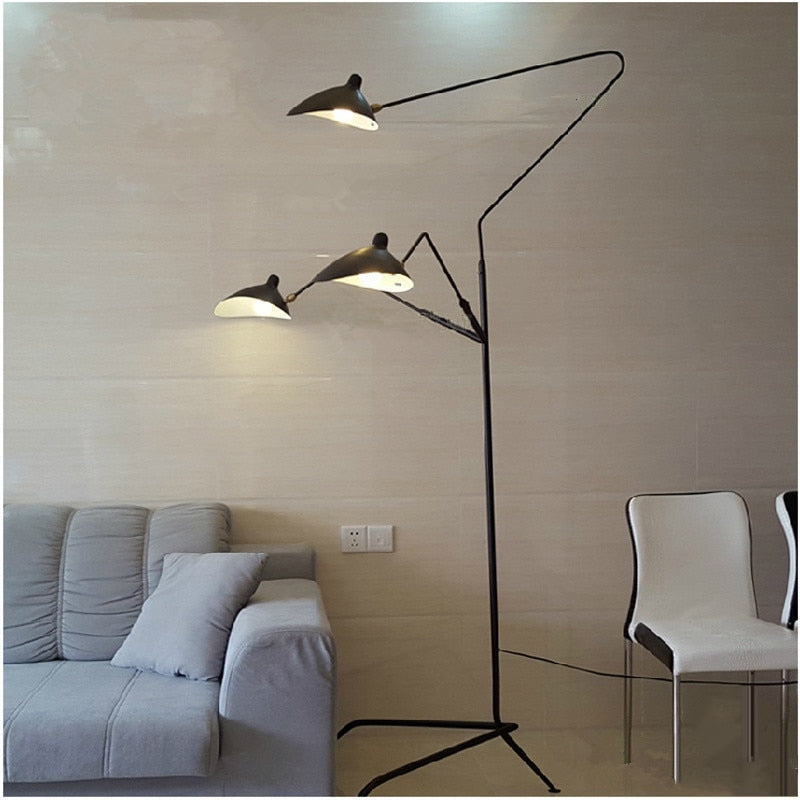 Floor Lamp with Tripod Base and Directional Light