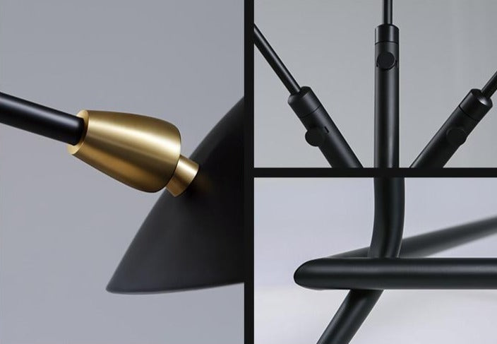 Floor Lamp with Tripod Base and Directional Light