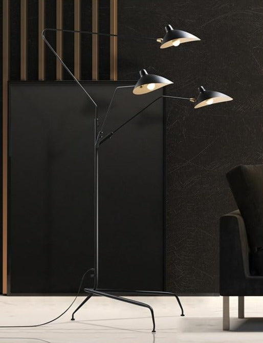 Floor Lamp with Tripod Base and Directional Light