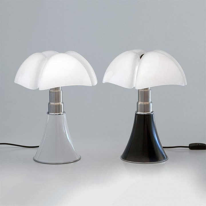 Floral Design Table Lamp with Adjustable Height and LED Light