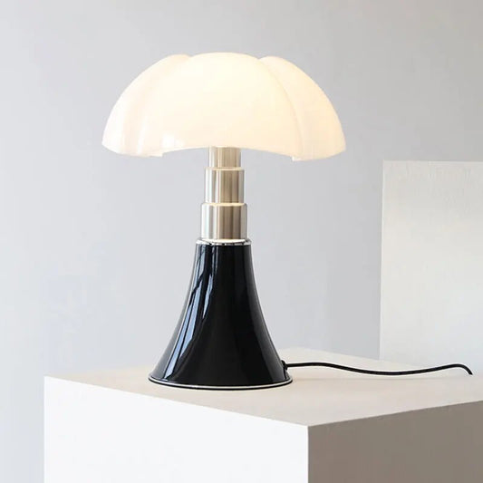 Floral Design Table Lamp with Adjustable Height and LED Light