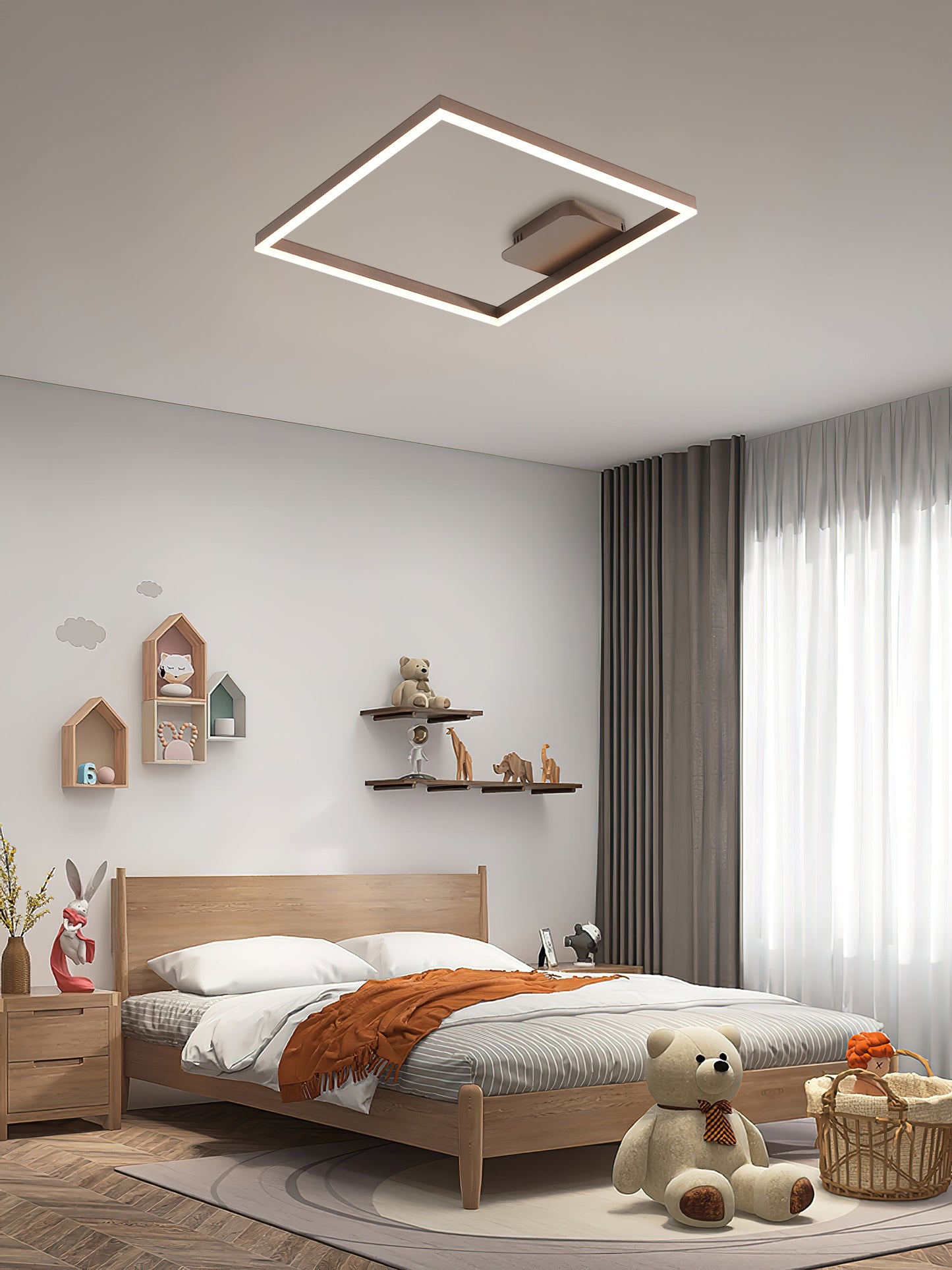 Geometric Aluminum Pendant Light with LED Technology - Modern Artistic Design