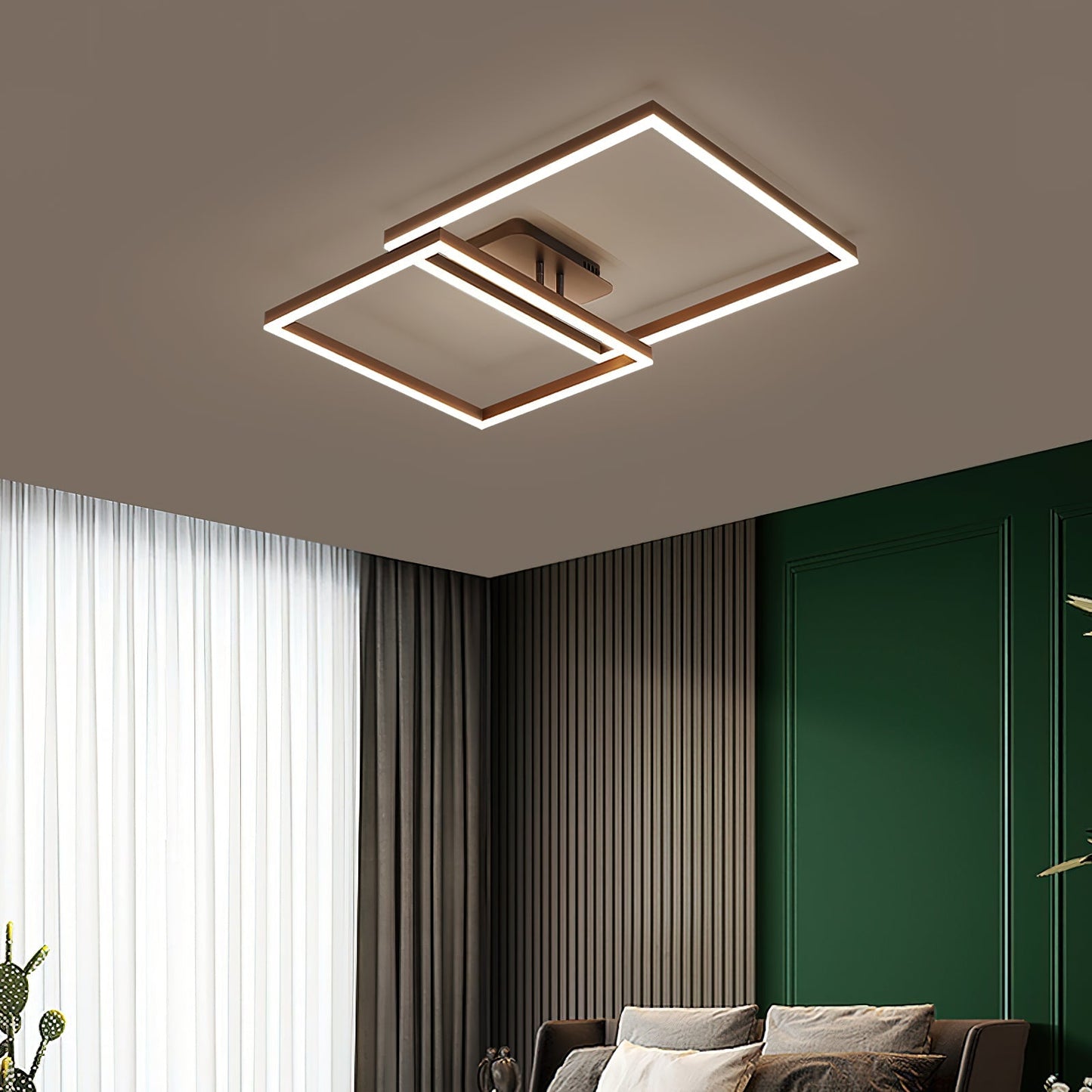 Geometric Aluminum Pendant Light with LED Technology - Modern Artistic Design