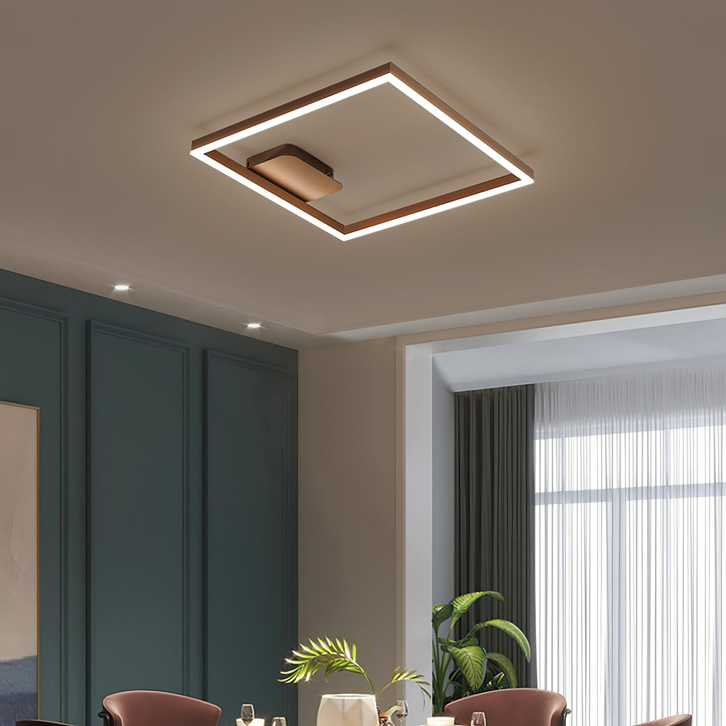 Geometric Aluminum Pendant Light with LED Technology - Modern Artistic Design