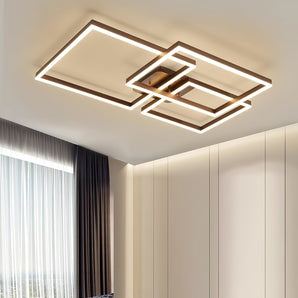 Geometric Aluminum Pendant Light with LED Technology - Modern Artistic Design