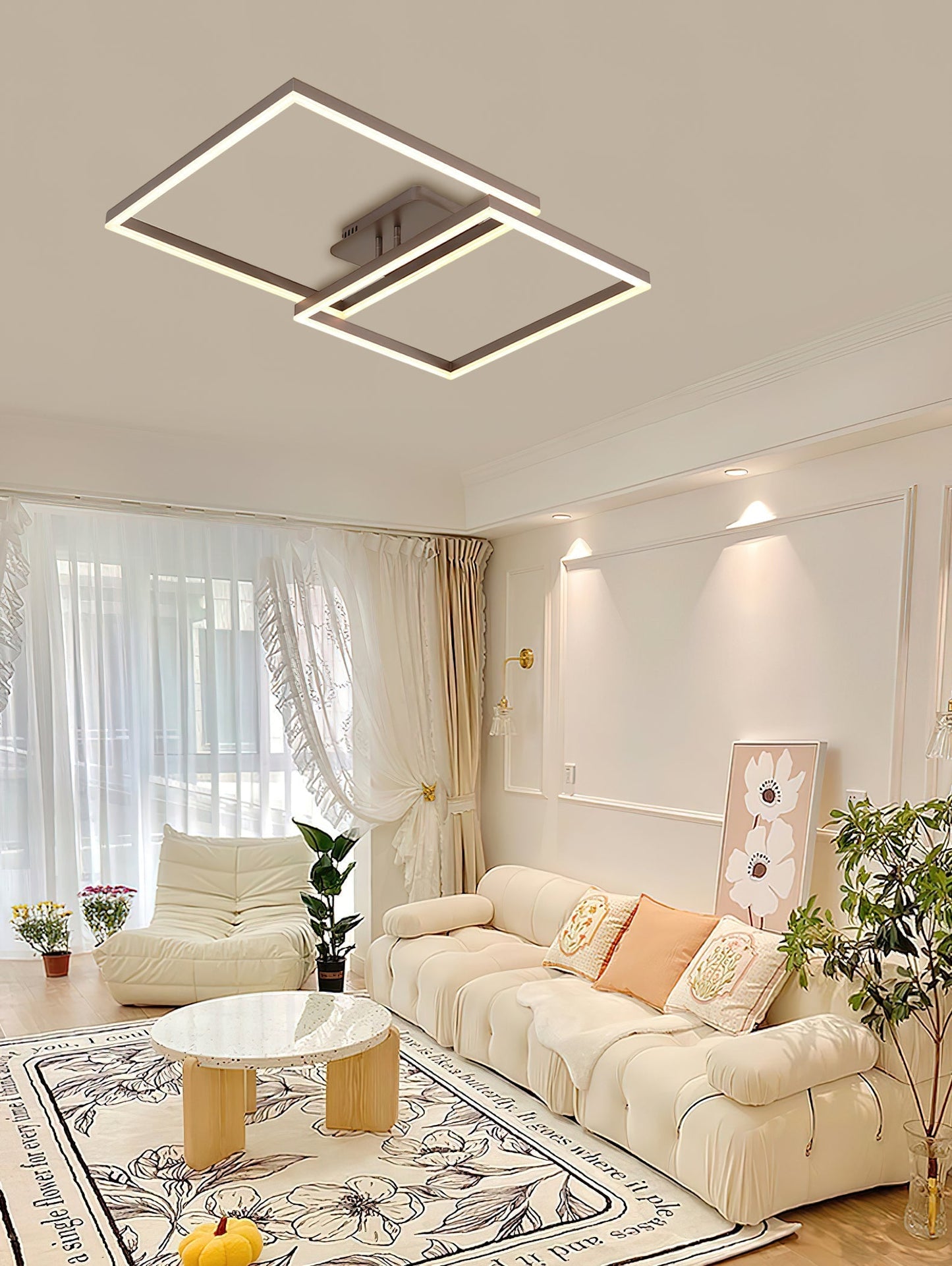 Geometric Aluminum Pendant Light with LED Technology - Modern Artistic Design