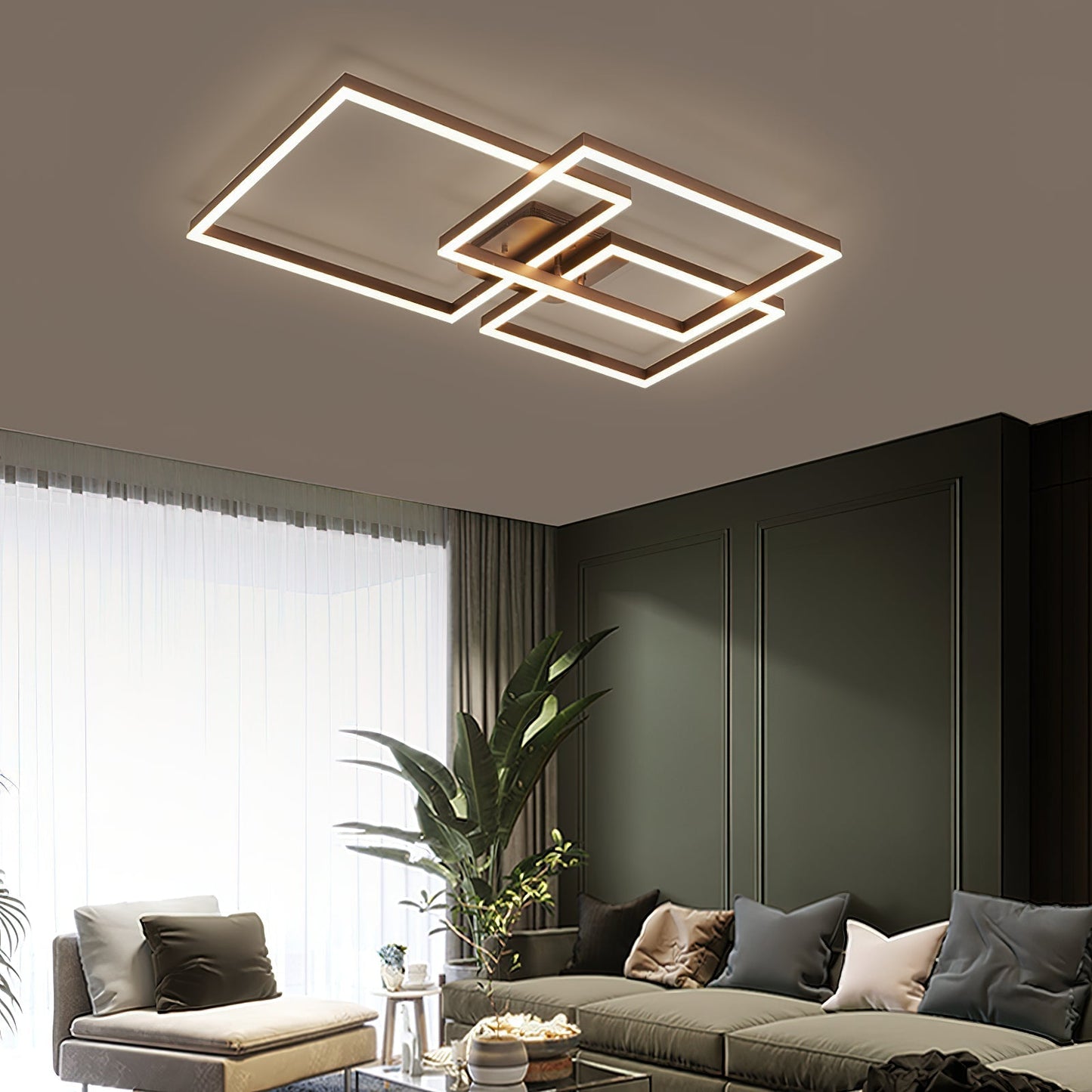 Geometric Aluminum Pendant Light with LED Technology - Modern Artistic Design